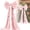 Pink, variant on Large Black Velvet Christmas Bow Tree Topper with Long Streamers Giant Bow for Christmas Tree Wreath Mantle Front Door Porch