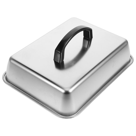 Tineasur Griddle Melting Cheese Dome Lid Silver Stainless Steel 1Pack