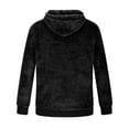 thumbnail image 5 of IROINNID Crewneck Sweatshirts for Men Comfy Double-sided Plush Hoodie Sport Hooded Sweater Top Long Sleeve Hooded Blouse,Black, 5 of 5