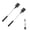 Black, variant on ZHIGUANG Long Handle Bottle Brush, Flexible Scrub Brush for Water Bottles Glasswares Mugs, Gray, 2 Pcs