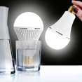 thumbnail image 3 of Bombilla LED de emergencia con batería recargable, ahorro de energía inteligente con lámpara de iluminación, E27, 6W, 7W, 9W, 12W, 15W, 3 of 4
