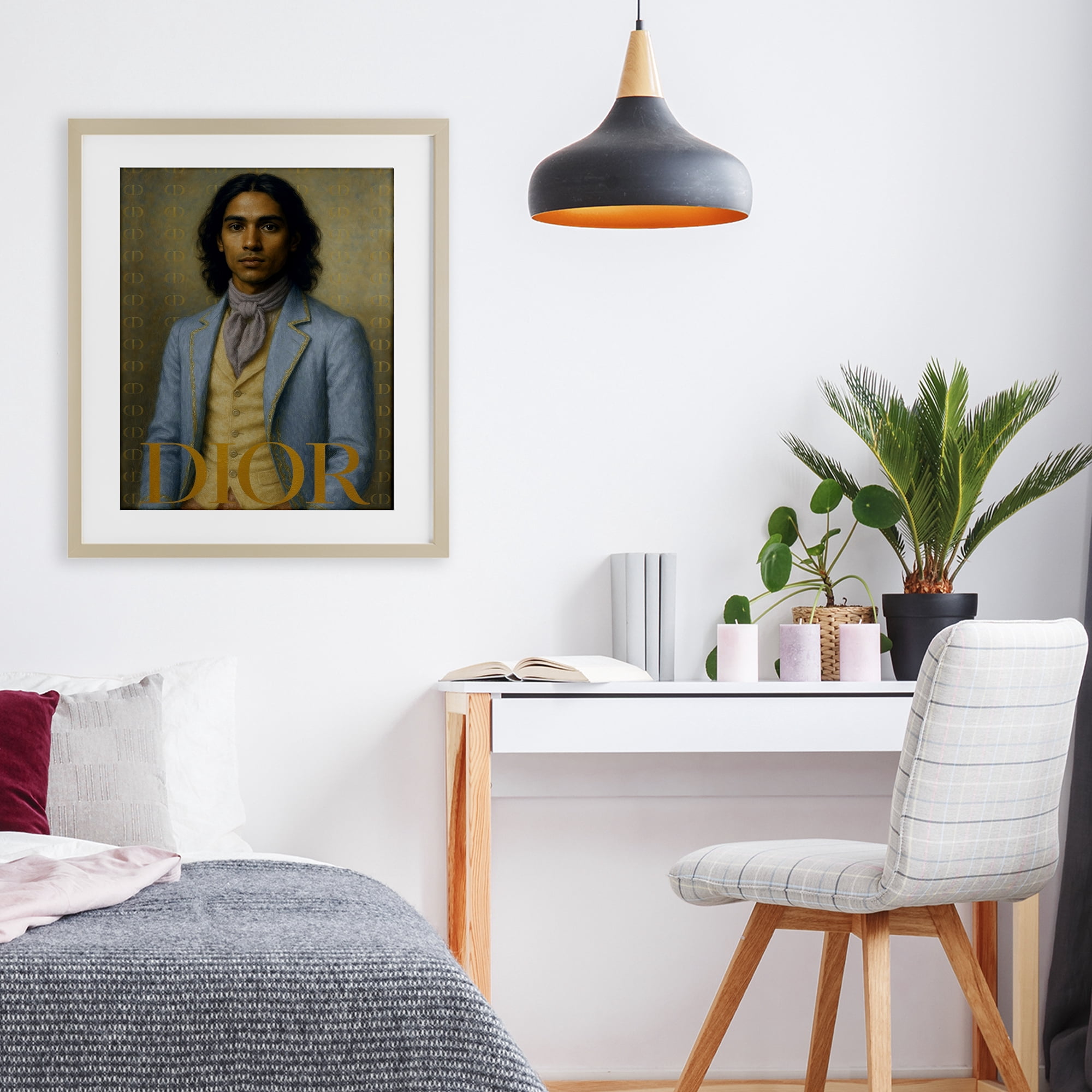 Stupell Industries Iconic Gentleman Fashion Birch Framed Print Under Glass, design by Grotto Studios