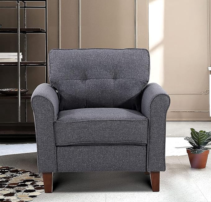 US Pride Linen upholstery high density foam armchair