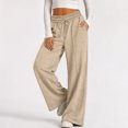 thumbnail image 5 of Girls Sweatpants Size 7-8 Baggy Barrel Wide Leg Girls Pants Open Bottom Cute Casual Girls Lounge Pants with Pockets, 5 of 6