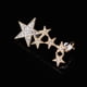 thumbnail image 1 of 1pc Long Star Rhinestone Ear Cuff Clip on Earring Ships Punk Right Ear Jewel Oro Hugo Oído de la estrella para el brazo, 1 of 7