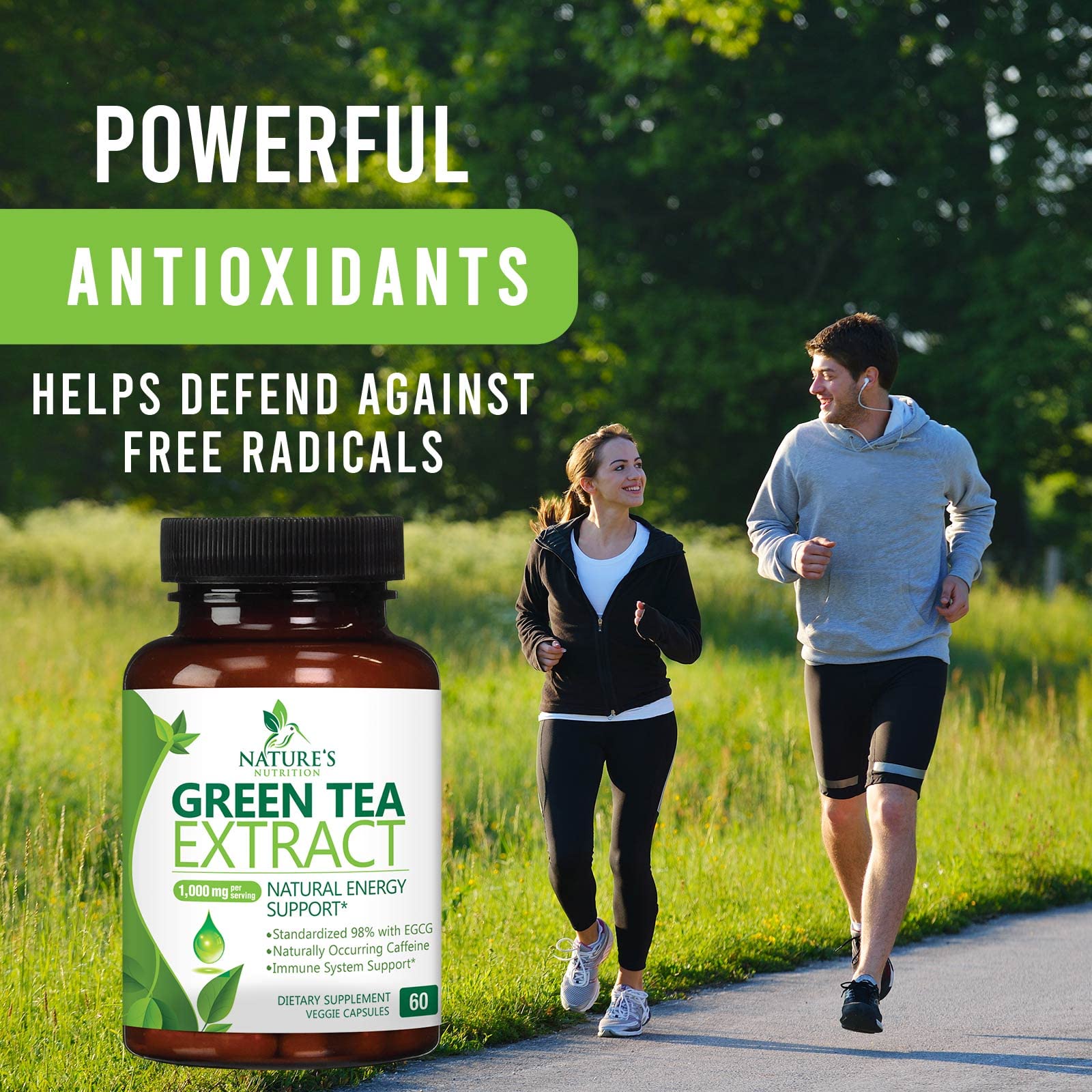 Thermo Green Tea 700mg 90 capsules - extra strength green tea promotes  energy expenditure