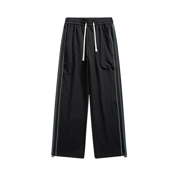 Men's Pants Cool Ice Silk Casual Pants Draping Drying Pants Straight Tube Paratrooper Pants Long Pants Men Spring/Summer Pants for Men Black XL