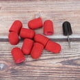 thumbnail image 3 of Banda de lijado para decoración de uñas, cabezal de pulido para pulir uñas, tapa de anillo de lijado de 16 x 25 mm (rojo), 3 of 10