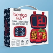Bentgo Kids Prints Leak-Proof, 5-Compartment Bento-Style Kids Lunch Box - Ideal Portion Sizes for Ages 3-7, Durable, Drop-Proof, Dishwasher Safe, BPA-Free Materials (Rocket)