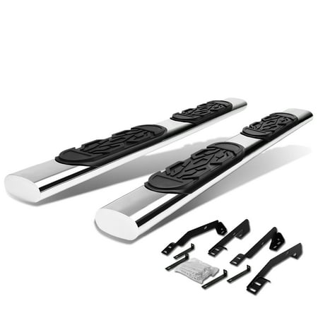 For 98-01 Dodge Ram Truck 1500 2500 3500 Quad Cab Stainless Steel 6" Side Step Nerf Bar Running Board Left+Right 99 00