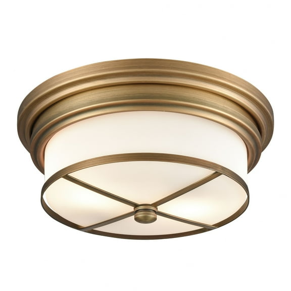 Elk Home - Two Light Flush Mount in Transitional Style with Art Deco and Modern