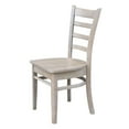 thumbnail image 5 of Set of Two Solid Wood Emily Side Chairs in Washed Gray Taupe, 5 of 6