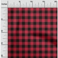 thumbnail image 1 of oneOone Cotton Poplin Twill Black Fabric Gingham Check Diy Clothing Quilting Fabric Print Fabric By Yard 56 Inches Wide, 1 of 4