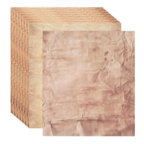 Uxcell Vintage Paper Parchment Paper Double-sided Old Aged Paper for Scrapbooking Light Brown with Wrinkles