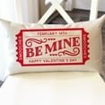 thumbnail image 5 of Valentines Pillow Covers 12X20 Vintage Red Stamps Be Mine for Valentines Day Decor Outdoor Farmhouse Anniversary Wedding Decorative Lumbar Throw Pillows Cushion Case Decorations for Couch, 5 of 6