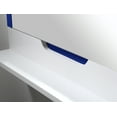 thumbnail image 4 of Bathroom Mirror Regia 55" Navy Blue and Matte White Modern Style, 4 of 5