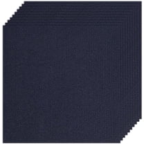 10Pcs Carpet Tiles Peel and Stick 12" x 12" Square Carpet Floor Tile Non-Slip Soft Padded Carpet Tiles Self Adhesion Floor Mat for DIY Flooring Home Pets Living Room Bedroom Prussian Blue