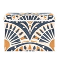 thumbnail image 7 of Yayeee Collapsible Cube Storage Bin with Lid Fabric Closet Decorative Basket with Handles, Orange Art Pattern, 7 of 7