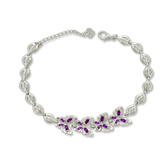Best Sterling Silver Ankle Bracelet for Teen Female 7" 2" inch Adjustable Size and Pick Color