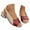 Red, variant on Mostsola Womens Sandals Peep Toe Heels Slingback Heeled Sandals Retro Casual Slip on Shoes Pumps