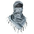 thumbnail image 2 of Plaid Fringe Scarf for Unisex Lightweight Cotton Head Neck Wrap with Tassel, 2 of 6
