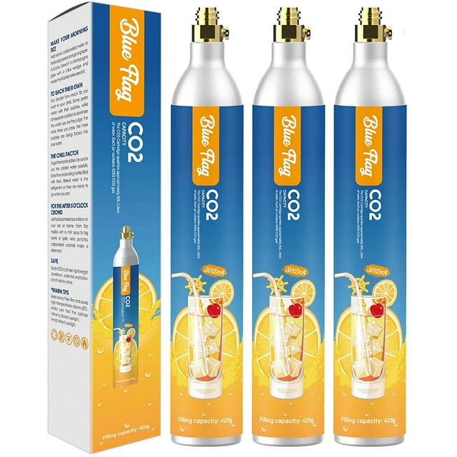 PASONG 60L Co2 Carbonator, 60L co2 Cylinder, Soda co2 Cartridges, 14