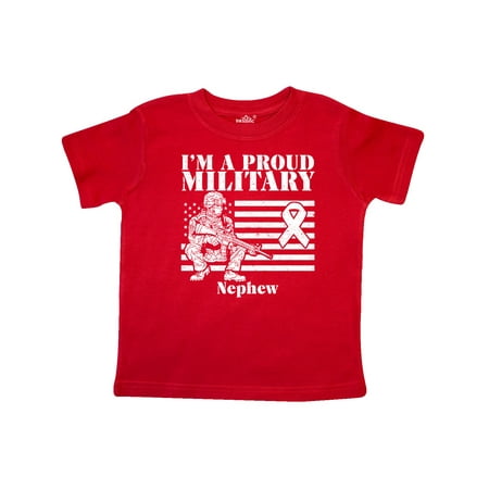

Inktastic Proud Military Nephew Red Friday Gift Toddler Boy Girl T-Shirt