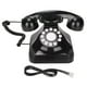 thumbnail image 3 of Teléfono fijo, teléfono retro Botón clásico Botón Dial Teléfono con cable Teléfono con cable Diseño fácil de usar, 3 of 8