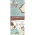 thumbnail image 2 of Lyon, Rebecca 15x32 Gold Ornate Wood Framed with Double Matting Museum Art Print Titled - Fancy Bath Panel II, 2 of 4
