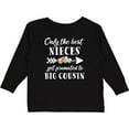 thumbnail image 3 of Inktastic Only the Best Nieces Get Promoted to Big Cousin Boys or Girls Long Sleeve Toddler T-Shirt, 3 of 5