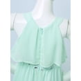 thumbnail image 7 of iEFiEL Kids Girls Chiffon Maxi Jumpsuit Rhinestone Wide Leg Outfit Set,Sizes 4-14 Mint_Green 10, 7 of 7