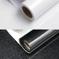 thumbnail image 4 of 「Self-Adhesive Waterproof Vinyl Wallpaper」High-Gloss Black PVC Film for Kitchen Cabinets, Stove Backsplash, Bathroom - Heat & Oi, 4 of 9