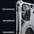 thumbnail image 2 of Funda de aleación de aluminio para iPhone 16 Pro Max, a prueba de golpes, de metal, con soporte magnético, para iPhone 13, 14 y 15 Pro, 2 of 8