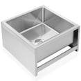 thumbnail image 2 of GRIDMANN 24" x 24" x 13" NSF Commercial Stainless Steel Floor Mop Sink, 2 of 7