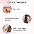 thumbnail image 3 of SEGO Pro Claw Clip Ponytail Extension Human Hair Long Straight Clip in Ponytail Hair Extensions Real Hair Ponytail Extension,18inch #24 Natural Blonde,115g C80, 3 of 3