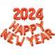 thumbnail image 4 of Globo de película de aluminio con letras de Feliz Año Nuevo de 16 pulgadas, decoración con escena de Año Nuevo, 4 of 4