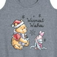 thumbnail image 3 of Disney Winnie The Pooh - Pooh & Piglet Warmest Wishes Christmas - Women's Racerback Tank Top, 3 of 5