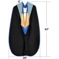 thumbnail image 4 of Misscom Unisex Deluxe Doctoral Graduation Gown Tam Hood with Gold Piping Doctoral Regalia, 4 of 6