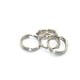 thumbnail image 2 of 200 Unids/lote Llaveros Anillo Dividido Metal Acero Sunnimix 6mm Plata, 2 of 4