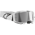 thumbnail image 3 of ALPINESTARS GOGGLES Vision 8 Goggle - Corp - White - Silver Mirror Lens 5101625-2055, 3 of 4