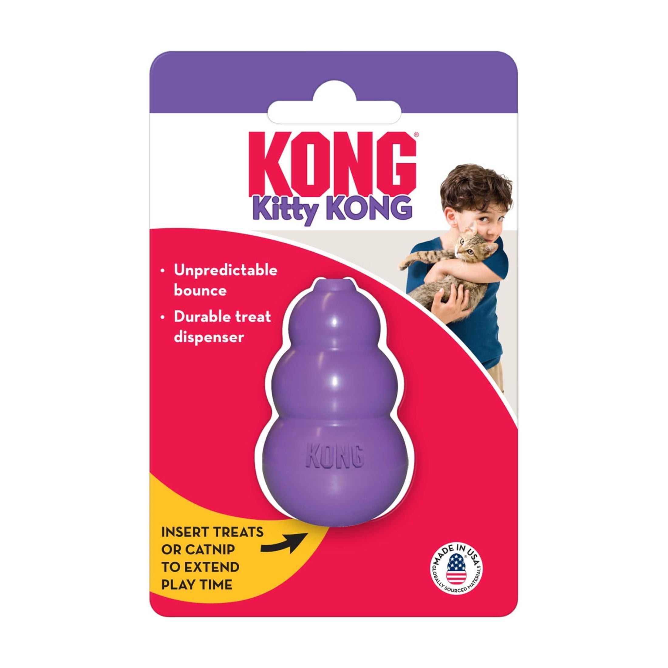 KONG® Kitty KONG Cat Toy, Treat Dispensing