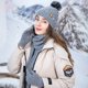 thumbnail image 1 of Gorro a prueba de viento para adultos, ciclismo, esquí, gorro de punto, bufanda, conjuntos de mascarilla, gorro de punto cálido, bufanda para mujer, 1 of 3