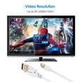 thumbnail image 3 of Mini DP to DP Cable, Rankie 6FT Gold Plated Mini DisplayPort to DisplayPort Cable 4K Resolution Ready (White) - R1105B, 3 of 6