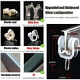 thumbnail image 3 of GXCZ Curtain Rods Aluminium Curtain Track Easy To Bend For Curtains, Flexible Curtain Rail Ceiling Or Wall Mount Curved Sliding Track System, For Room Divider, Rv, Bay Window, Shower Space(Gray-wall,500cm(4 * 1.25m)), 3 of 7