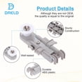 thumbnail image 3 of 8268743 Roue de Rack Supérieur pour Lave-Vaisselle Compatible avec Whirlpool KitchenAid Kenmore, Remplace 830899 WP8268743 WP8268743VP AP6012252 EAP11745459 PS11745459 (Lot de 2), 3 of 7
