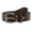 Black/Brown, variant on Snap On Vintage Stitching Distressed Embossed Skull Cross Bones Leather Belt