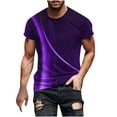 thumbnail image 2 of Mefallenssiah Hauts pour Hommes, Liquidation T-Shirt à Manches Courtes Imprimé Col Rond Mode Décontractée Manches Courtes, 2 of 5