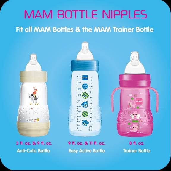 MAM USA Bottle Nipples, Level 4 X-Cut 