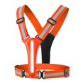 thumbnail image 2 of Gilet Réfléchissant LED pour la Sécurité Réglable Double-Côté LED Bandes 3 Modes d'Éclairage pour la Marche de Nuit Jogging, 2 of 6