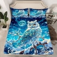 thumbnail image 2 of Homewish Animal Owl 4-Piece Full Size Sheets For Teens Female Men,Exotic Style Bed Sheets,Bohemian Boho Theme Lightweight Sheet Sets,Ultra Soft Home Decor, 2 of 7